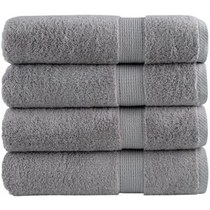 vidaXL SOLUND Grey 600gsm Cotton Bath Towels - Bath & Sauna vidaXL SOLUND Grey 600gsm Cotton Bath Towels - Bath & Sauna