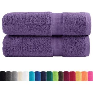 vidaXL Premium Purple Towels - 50 x 100 cm - Bath & Hand Towels vidaXL Premium Purple Towels - 50 x 100 cm - Bath & Hand Towels
