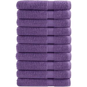vidaXL SOLUND Premium sauna towels - 10 pcs - Purple - 80x200 cm vidaXL SOLUND Premium sauna towels - 10 pcs - Purple - 80x200 cm