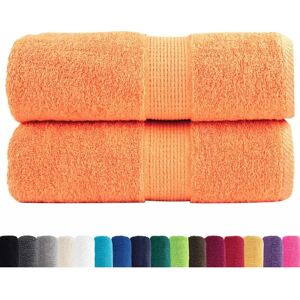 vidaXL Premium Guest Towels SOLUND Orange 30x50 cm - Guest Towels vidaXL Premium Guest Towels SOLUND Orange 30x50 cm - Guest Towels