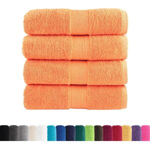 vidaXL Premium Solund Orange 30x50cm Towels - Towels vidaXL Premium Solund Orange 30x50cm Towels - Towels