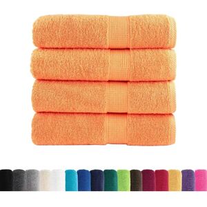 vidaXL Premium Orange Bath Towels - Bath Towels vidaXL Premium Orange Bath Towels - Bath Towels