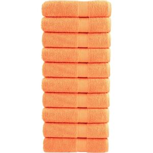 vidaXL Premium Sauna Towels - 10 pcs - 70x140 cm - Orange vidaXL Premium Sauna Towels - 10 pcs - 70x140 cm - Orange