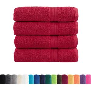 vidaXL Premium Reddish SOLUND Bath Towels 4 pcs - Bath Towels vidaXL Premium Reddish SOLUND Bath Towels 4 pcs - Bath Towels