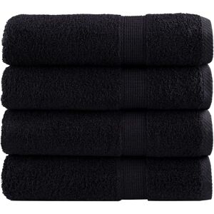 vidaXL Premium Sauna Towels - 100x150cm Black - Bath Towels vidaXL Premium Sauna Towels - 100x150cm Black - Bath Towels