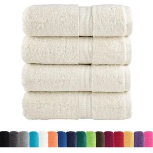 vidaXL Premium Soap Towels SOLUND 4 pcs Cream - Towels vidaXL Premium Soap Towels SOLUND 4 pcs Cream - Towels