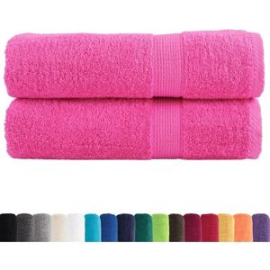 vidaXL Premium Shower Towels SOLUND - Pink 70x140 cm vidaXL Premium Shower Towels SOLUND - Pink 70x140 cm