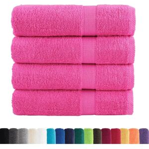 vidaXL Lyserøde 70x140cm Badehåndklædesæt på 4 - Badehåndklæder vidaXL Lyserøde 70x140cm Badehåndklædesæt på 4 - Badehåndklæder