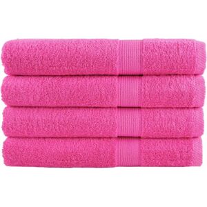 vidaXL Premium sauna towels SOLUND 4 pcs pink - Sauna Towels vidaXL Premium sauna towels SOLUND 4 pcs pink - Sauna Towels
