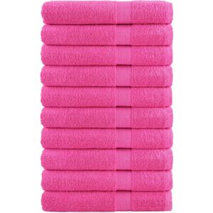 vidaXL Premium Sauna Towels SOLUND 10 pcs Pink - Sauna towels vidaXL Premium Sauna Towels SOLUND 10 pcs Pink - Sauna towels