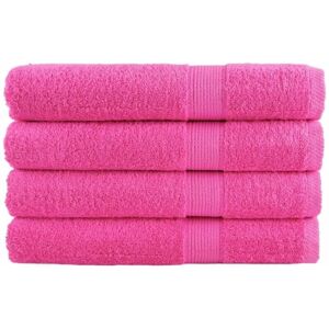 vidaXL Premium Pink Towels 4 pcs - Bath & Sauna Towels vidaXL Premium Pink Towels 4 pcs - Bath & Sauna Towels