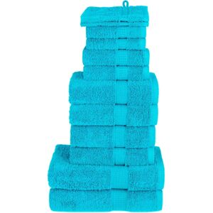 vidaXL Turquoise 12-Piece Premium Towel Set - Bath & Shower vidaXL Turquoise 12-Piece Premium Towel Set - Bath & Shower