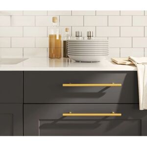 vidaXL Gold 192 mm Cabinet Handles - 10 pcs Stainless Steel vidaXL Gold 192 mm Cabinet Handles - 10 pcs Stainless Steel