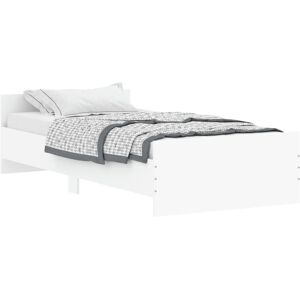vidaXL 835939 Bettgestell - Langlebig, Weiß, 90x190 cm, Einfacher Aufbau vidaXL 835939 Bettgestell - Langlebig, Weiß, 90x190 cm, Einfacher Aufbau
