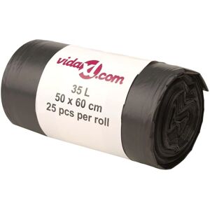 vidaXL Trash Bags 250 pcs Black 35 L vidaXL Trash Bags 250 pcs Black 35 L