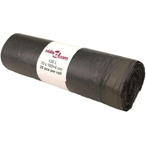 vidaXL 120L Black Trash Bag with Drawstrings - Trash Bag vidaXL 120L Black Trash Bag with Drawstrings - Trash Bag