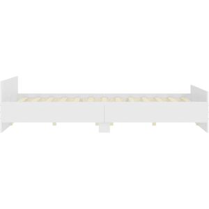 VidaXL Bed Frame 200x200 - Durable White Bed Base VidaXL Bed Frame 200x200 - Durable White Bed Base