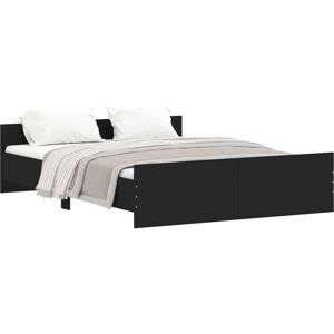 vidaXL Bettgestell mit Kopf- und Fußteil - Für 160x200 cm Matratze vidaXL Bettgestell mit Kopf- und Fußteil - Für 160x200 cm Matratze