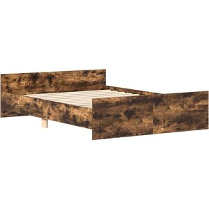 vidaXL Smoked Oak Bed Frame - Durable, Easy Assembly vidaXL Smoked Oak Bed Frame - Durable, Easy Assembly