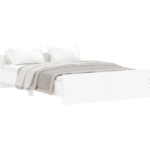 vidaXL Estructura de cama blanca 140x190 - Estructura de cama vidaXL Estructura de cama blanca 140x190 - Estructura de cama