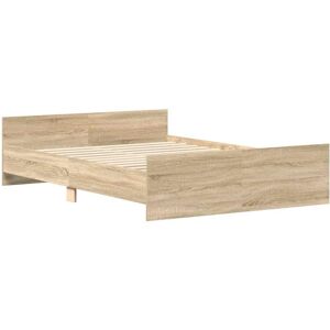 vidaXL Sonoma Oak Bed Frame with Headboard - Bed frame vidaXL Sonoma Oak Bed Frame with Headboard - Bed frame