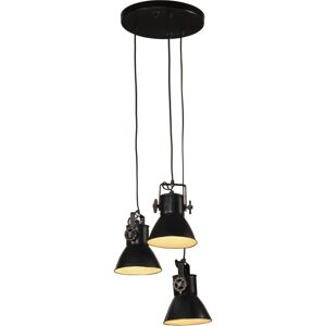 vidaXL Pendelleuchte Schwarz 3-Schirm Industri-Deckenlampe vidaXL Pendelleuchte Schwarz 3-Schirm Industri-Deckenlampe