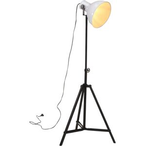 VidaXL Vloerlamp Wit 25W E27 Verstelbare Hoogte Industrieel Stijl VidaXL Vloerlamp Wit 25W E27 Verstelbare Hoogte Industrieel Stijl