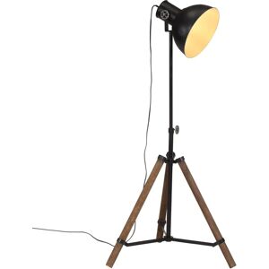 vidaXL Zwarte vloerlamp Verstelbare hoogte industrieel vidaXL Zwarte vloerlamp Verstelbare hoogte industrieel