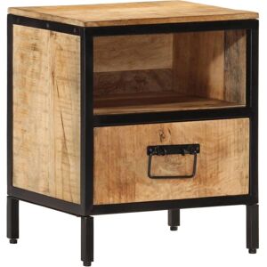 vidaXL Bedside Cabinet 40x35x50 cm Solid Wood Mango - Bedside Cabinet vidaXL Bedside Cabinet 40x35x50 cm Solid Wood Mango - Bedside Cabinet