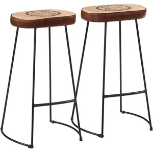 vidaXL 358923 Tabouret de bar marron foncé - Chaise de comptoir et bar - Publicité vidaXL 358923 Tabouret de bar marron foncé - Chaise de comptoir et bar - Publicité