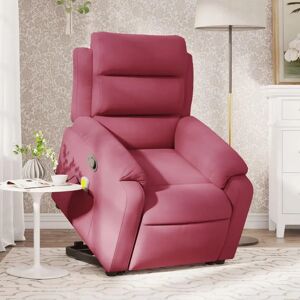 Vidaxl - Relaxsessel mit Massagefunktion - Samt Veloursrot - 1772 Vidaxl - Relaxsessel mit Massagefunktion - Samt Veloursrot - 1772