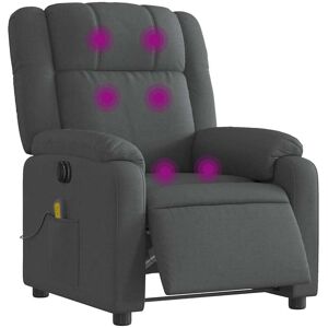 vidaXL Elektrischer Relaxsessel mit Massage - Dunkelgrau vidaXL Elektrischer Relaxsessel mit Massage - Dunkelgrau