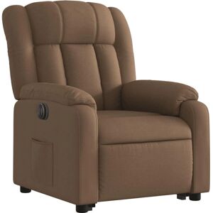 vidaXL elektrischer relaxsessel mit lift brauner Stoffarmlehne - Relaxsessel vidaXL elektrischer relaxsessel mit lift brauner Stoffarmlehne - Relaxsessel