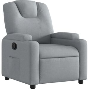vidaXL Fauteuil Relax en Tissu Gris Clair - Fauteuil - Publicité vidaXL Fauteuil Relax en Tissu Gris Clair - Fauteuil - Publicité