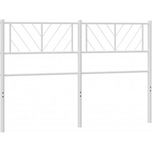 vidaXL White 140cm Metal Headboard - Headboard for Bed vidaXL White 140cm Metal Headboard - Headboard for Bed