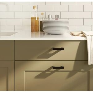 vidaXL Black 64mm Cabinet Handles Set of 10 vidaXL Black 64mm Cabinet Handles Set of 10