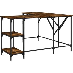 vidaXL 837589 Desk Smoked Oak - Office Desk vidaXL 837589 Desk Smoked Oak - Office Desk