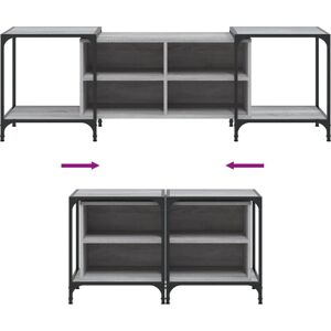 VidaXL 837605 Grey Sonoma TV Cabinet - TV furniture VidaXL 837605 Grey Sonoma TV Cabinet - TV furniture