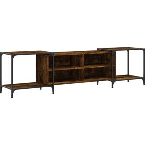 vidaXL Smoked Oak 203x37x50 cm TV Cabinet - Media TV Stand - Elegant & Durable vidaXL Smoked Oak 203x37x50 cm TV Cabinet - Media TV Stand - Elegant & Durable