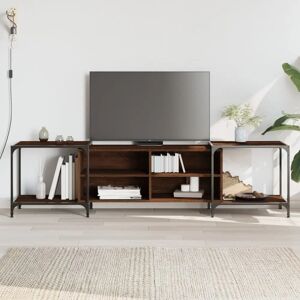 vidaXL Brown Oak 203x37x50 cm TV Cabinet - Media TV Stand vidaXL Brown Oak 203x37x50 cm TV Cabinet - Media TV Stand