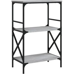 vidaXL 837620 Bibliotecă de living gri Sonoma - Dulap de depozitare vidaXL 837620 Bibliotecă de living gri Sonoma - Dulap de depozitare
