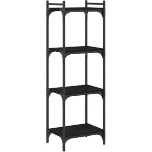 vidaXL Bookcase 4 Shelves Black 40x30x120 cm Engineered Wood - Bookcase vidaXL Bookcase 4 Shelves Black 40x30x120 cm Engineered Wood - Bookcase