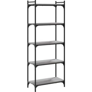 vidaXL Bookcase 5-Tier Grey Sonoma 60x30x154 cm - Bookcase vidaXL Bookcase 5-Tier Grey Sonoma 60x30x154 cm - Bookcase