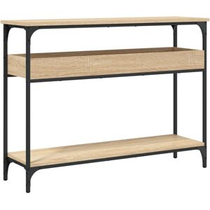 vidaXL Console Table with Shelf Sonoma Oak - Console Table vidaXL Console Table with Shelf Sonoma Oak - Console Table
