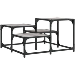 vidaXL Grey Sonoma Coffee Table - 68x68x40 cm - Wood - Modern Decor vidaXL Grey Sonoma Coffee Table - 68x68x40 cm - Wood - Modern Decor