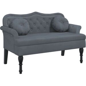Banco de Interior VidaXL - Gris Oscuro - Asiento Acolchado Banco de Interior VidaXL - Gris Oscuro - Asiento Acolchado