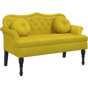 VidaXL Modèle 372146 Banc en Velours Jaune Intérieur - Banc d'intérieur - Publicité VidaXL Modèle 372146 Banc en Velours Jaune Intérieur - Banc d'intérieur - Publicité