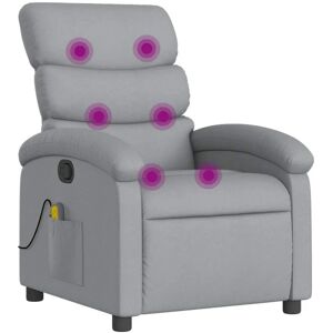 vidaXL Relaxsessel mit Massage - Hellgrau vidaXL Relaxsessel mit Massage - Hellgrau