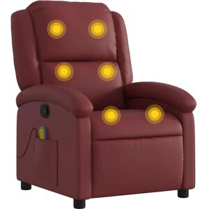 Fauteuil de massage inclinable vidaXL - Fonction manuelle, massage vibratoire 6 points, Cuir durable Fauteuil de massage inclinable vidaXL - Fonction manuelle, massage vibratoire 6 points, Cuir durable