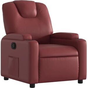 Maisonchic Roter Kunstleder Relaxsessel - Relaxsessel Maisonchic Roter Kunstleder Relaxsessel - Relaxsessel